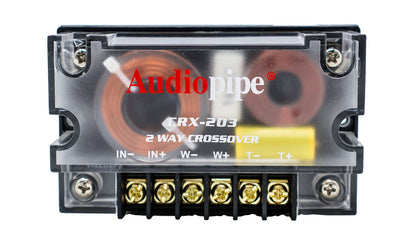 Audiopipe 300 Watts Peak 2 Way Crossover Passive Car Audio Speaker Signal Processor CRX-203