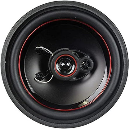 2 Pairs AudioPipe CSL-1623AR 6.5 Inch 330 Watts Max Power Tri Axial Car Audio Speaker Pair with 4 Ohm Impedance and 70 to 21kHz Frequency Range