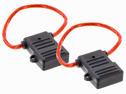 2 Pack Audiopipe 8 Gauge In Line Maxi Fuse Holder with 8" Wire CQ-211M