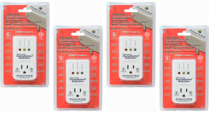 4 Pack  Pipeman's Installation Solution AC 85-135V Surge Protector 3000 Watts PROTECTX-AUD