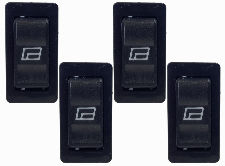 4 Pack Pipeman's Installation Solution 5 Pin Illuminated Car Window Switch EWD-153