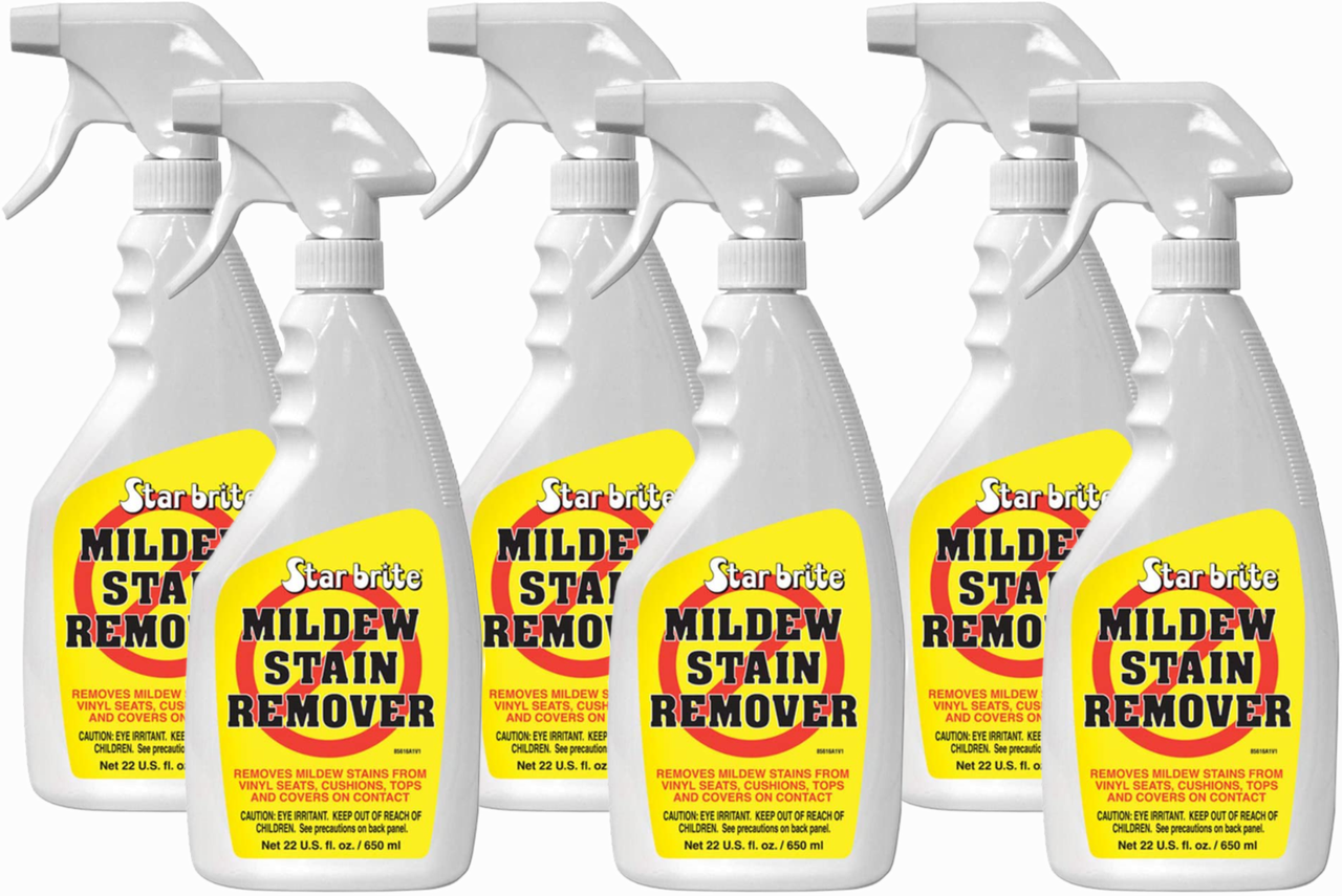 6 Pack Star Brite Mildew Stain Remover 22oz Spray Bottle - 85616