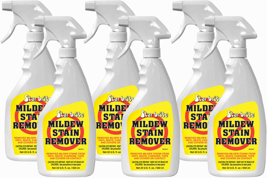 6 Pack Star Brite Mildew Stain Remover 22oz Spray Bottle - 85616