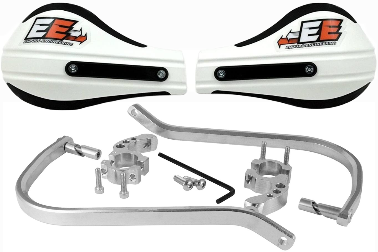 Enduro Engineering Evolution 2 Debris Deflectors for 1 1/8" Bars 50-5214S / 51-220 White