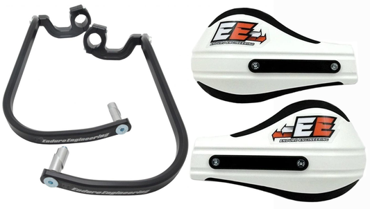 Enduro Engineering Evo 2 Debris Deflectors for 1 1/8" Bars 50-5218B / 51-220 White