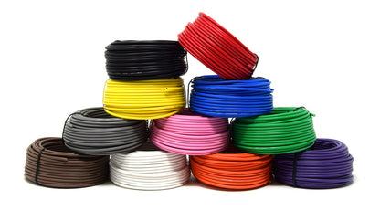 7 Way Trailer Wire Light Cable for Harness LED 50ft  Each Roll 18 Gauge 7 Colors