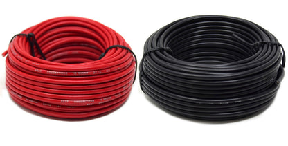 16 Gauge Red & Black Power Ground Stranded Wire Primary Cable 50 ft Each