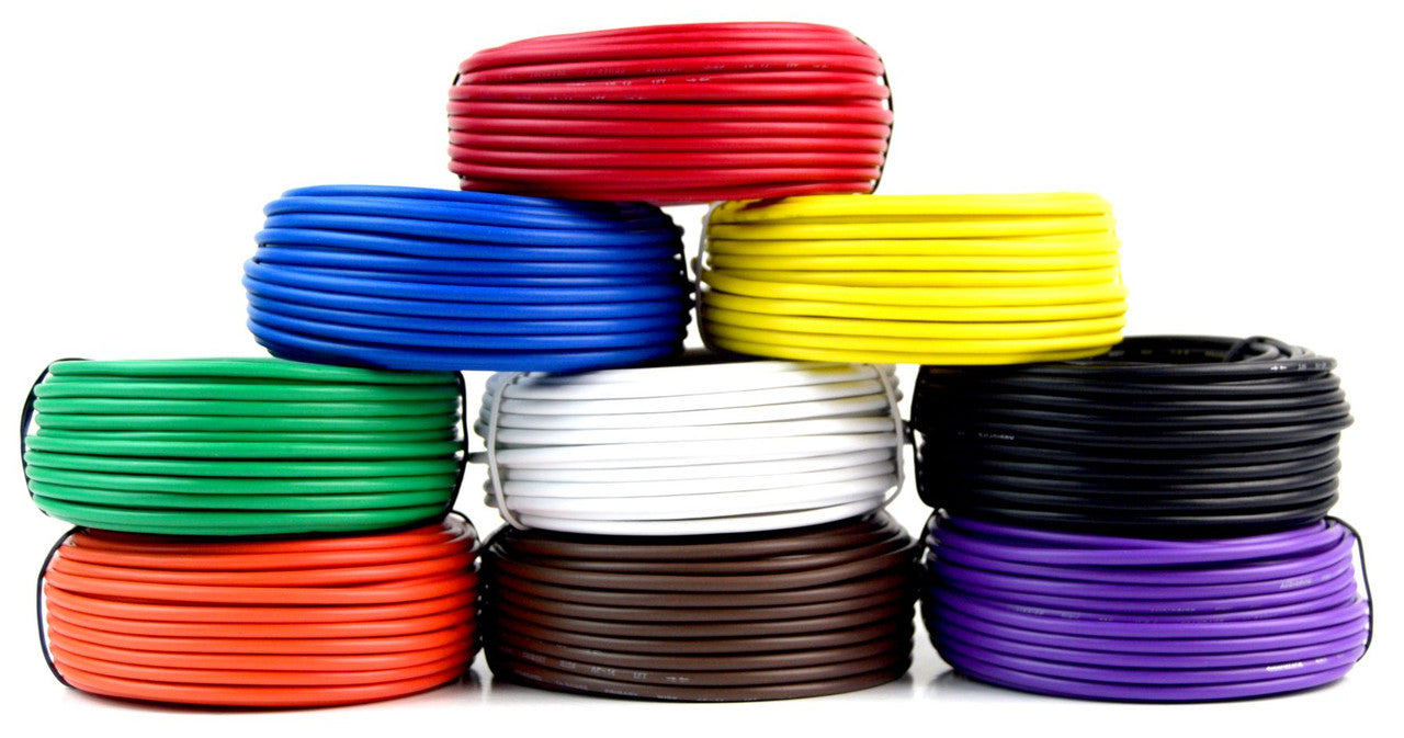 14 Gauge 50 Feet 5 Rolls Primary Remote Wire Power Ground Auto Cable 250' Total