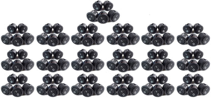 100 Pcs Black Rocker Switches 12 Volt On/Off Toggle Car Audio Power Fog Light