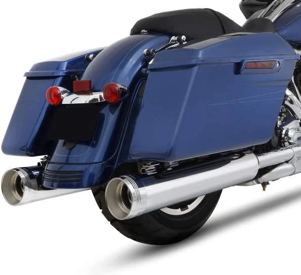 Rinehart Racing 4.5" MotoPro45 Slip-On Mufflers Chrome End Caps 500-0108TC