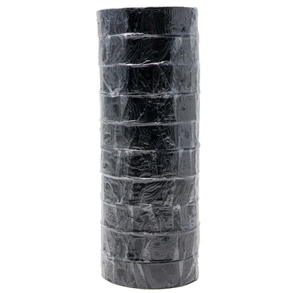 Black Electrical Tape 3/4" x 60' UL Listed ET-11 10 Rolls NA High Quality