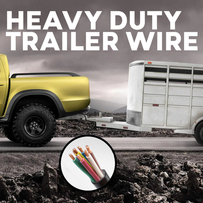 7 Way Trailer Wire (25 Feet) – Heavy Duty 14 Gauge 7 Conductor Insulated RV