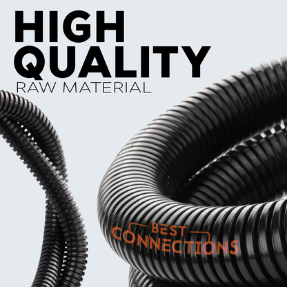 Wire Loom Black 20' Feet 1" Split Tubing Hose Cover Auto Home Marine