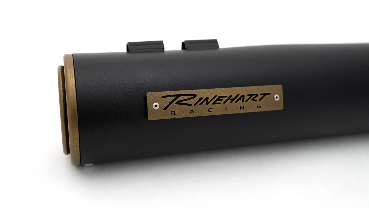 Rinehart Racing HP45 4.5" Black with Gold End Caps Slip On for 2017-Later Touring Mufflers 500-1101