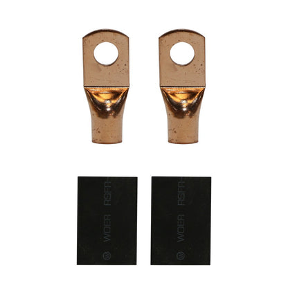 2 Pack Pipemen's Installation Solution 0 Gauge Copper Ring Tongue Terminal 5/16" IS-PTRC-0-10