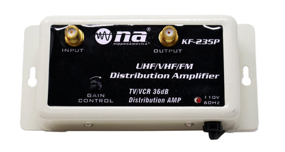 Nippon America 36dB Gain Cable Antenna Distribution Amplifier VHF UHF FM KF-235P