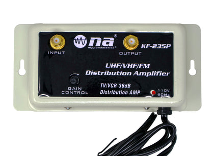 Nippon America 36dB Gain Cable Antenna Distribution Amplifier VHF UHF FM KF-235P 10 Pack