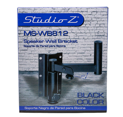 Studio Z MS-WB812 Adjustable Wall-Mount Speaker Bracket PA Speaker/DJ Speaker