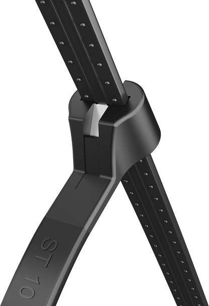 BEST CONNECTIONS Cable Ties with Metal Tooth Stainless Steel 8" Length 200 pack