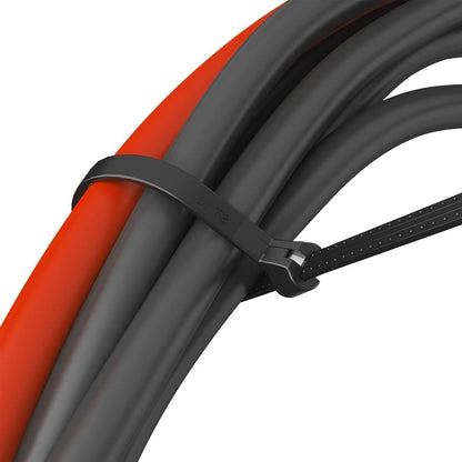 BEST CONNECTIONS Cable Ties with Metal Tooth Stainless Steel 8" Length 200 pack
