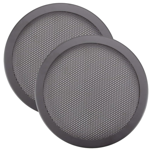 Nippon America 1 Pair - 12" inch Woofer Metal Mesh Speaker Grill with Speed Clips & Screws - Black
