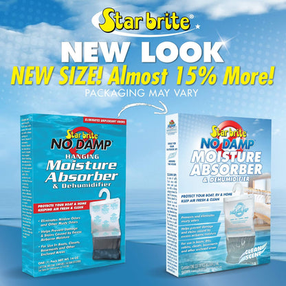 12 Pack Star Brite No Damp Hanging Moisture Absorber & Dehumidifier Display  85470 RV Boat