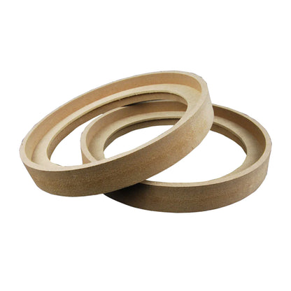 1 Pair 8" RING-8BZ MDF Speaker Ring Recessed With Bezel Mounting Spacer