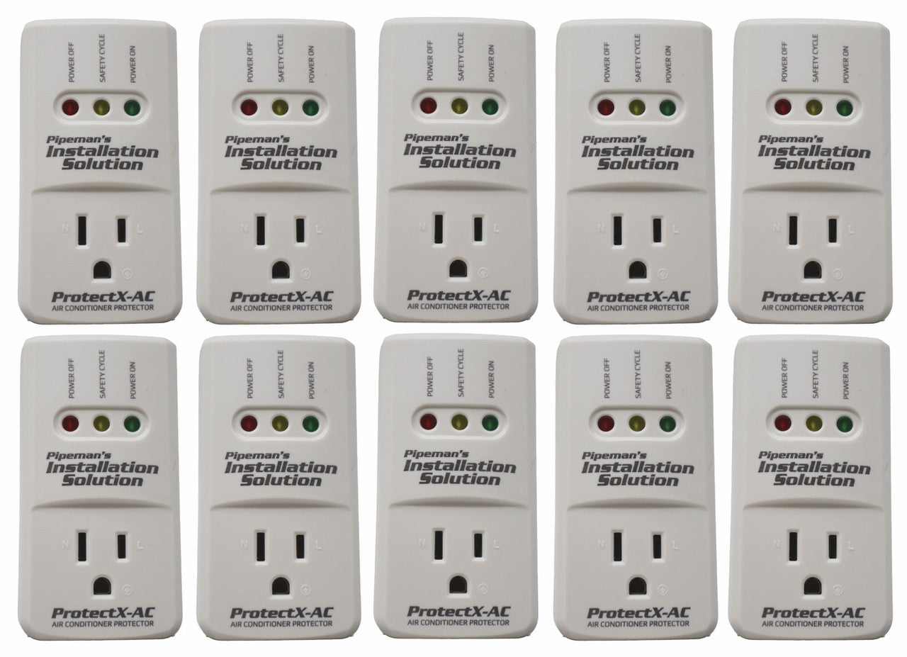 10-Pack 1875 Watts Air Conditioner Surge Brownout Voltage Protector (New Model)