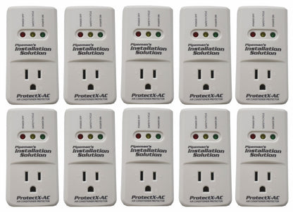 10-Pack 1875 Watts Air Conditioner Surge Brownout Voltage Protector (New Model)