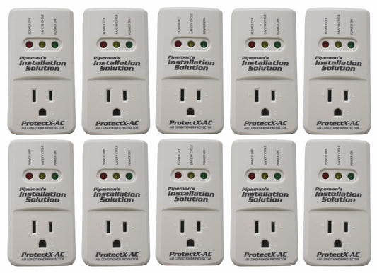 10-Pack 1875 Watts Air Conditioner Surge Brownout Voltage Protector (New Model)