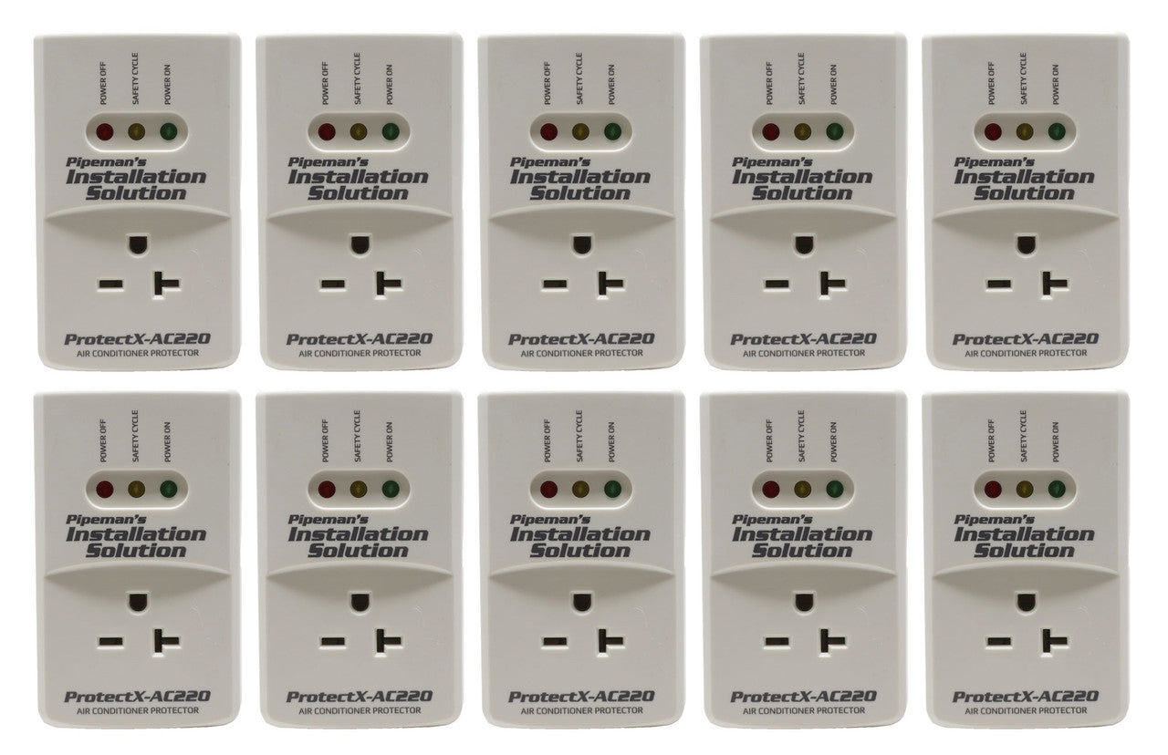 10 Pack AC 220v Surge Brownout Voltage Protector 3600 Watts Freezer (New Model)