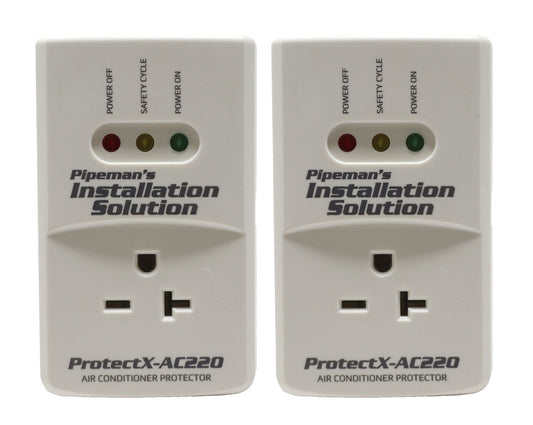 2 Pack AC 220v Surge Brownout Voltage Protector 3600 Watts Freezer (New Model)