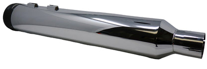 Rinehart Racing DBX45 Chrome 4.5" Slip On Mufflers With Black End Caps 500-0185