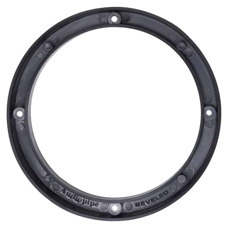 Audiopipe 6 Piece Set 6.5" Plastic Beveled Speaker Spacer Rings - Subwoofer Mid Range Custom Installation Mounting Adapter