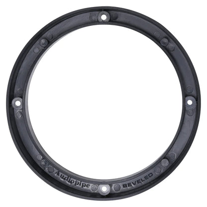 Audiopipe 6 Piece Set 6.5" Plastic Beveled Speaker Spacer Rings - Subwoofer Mid Range Custom Installation Mounting Adapter