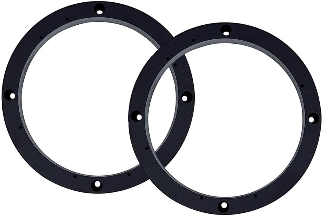 Audiopipe RINGPVC6 6.5 Universal Speaker Space Rings Adds 1" Extra Mounting Dept