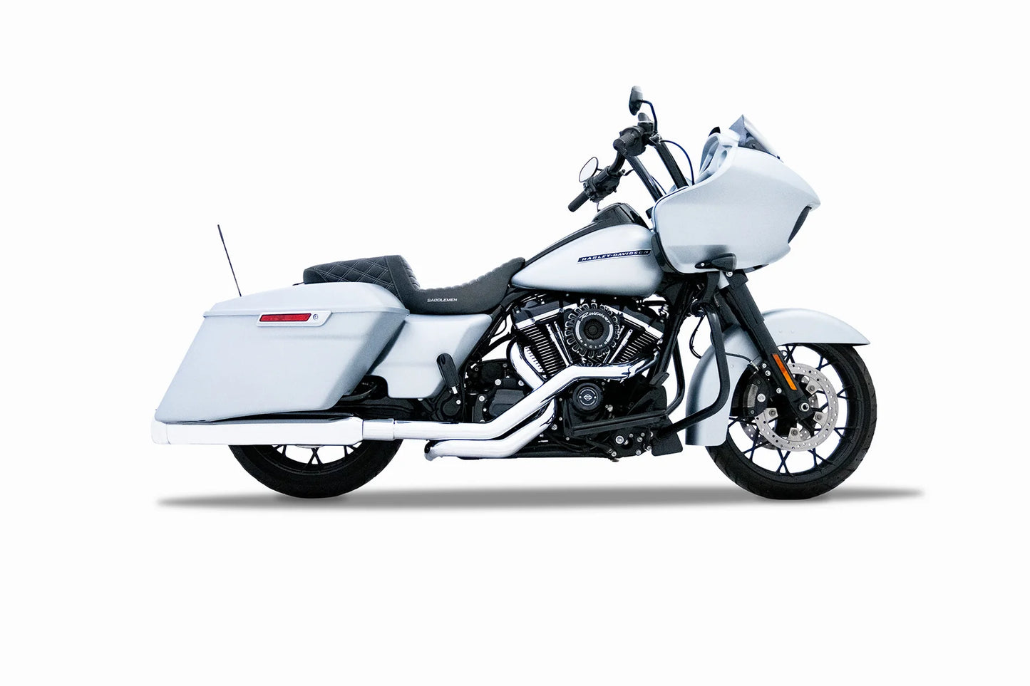 Rinehart Racing DBX & MotoPro Crossback True Duals for 2017-Later M8 Baggers Chrome 100-1600