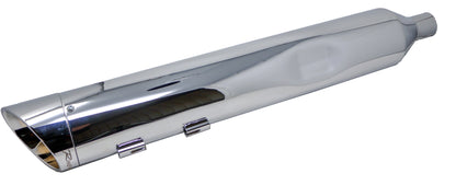 Rinehart 4.5" DBX45 Slip-On Exhaust for Harley Touring Slash End Caps (Chrome) 500-0165C-Slash