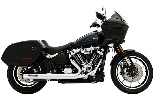 Rinehart HP40 2-into-1 Slip-on 2025 Softail Chrome with Black Badge & End Cap