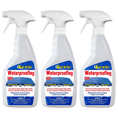 Star Brite Waterproofing W/ PTEF 22oz Marine Fabric UV Protection Stain Repellent 81922 - 3 PACK