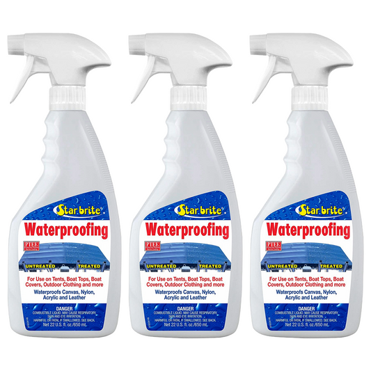 Star Brite Waterproofing W/ PTEF 22oz Marine Fabric UV Protection Stain Repellent 81922 - 3 PACK