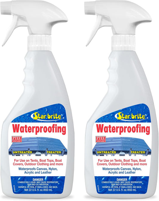Star Brite Waterproofing W/ PTEF 22oz Marine Fabric UV Protection Stain Repellent 81922 - 2 PACK