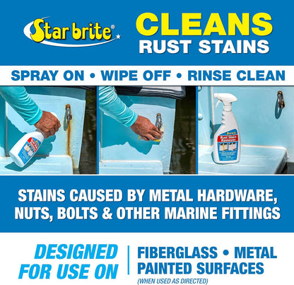 Star brite Rust Stain Remover 2 gal Dissolve Corrosion Stains Fiberglass, Metal