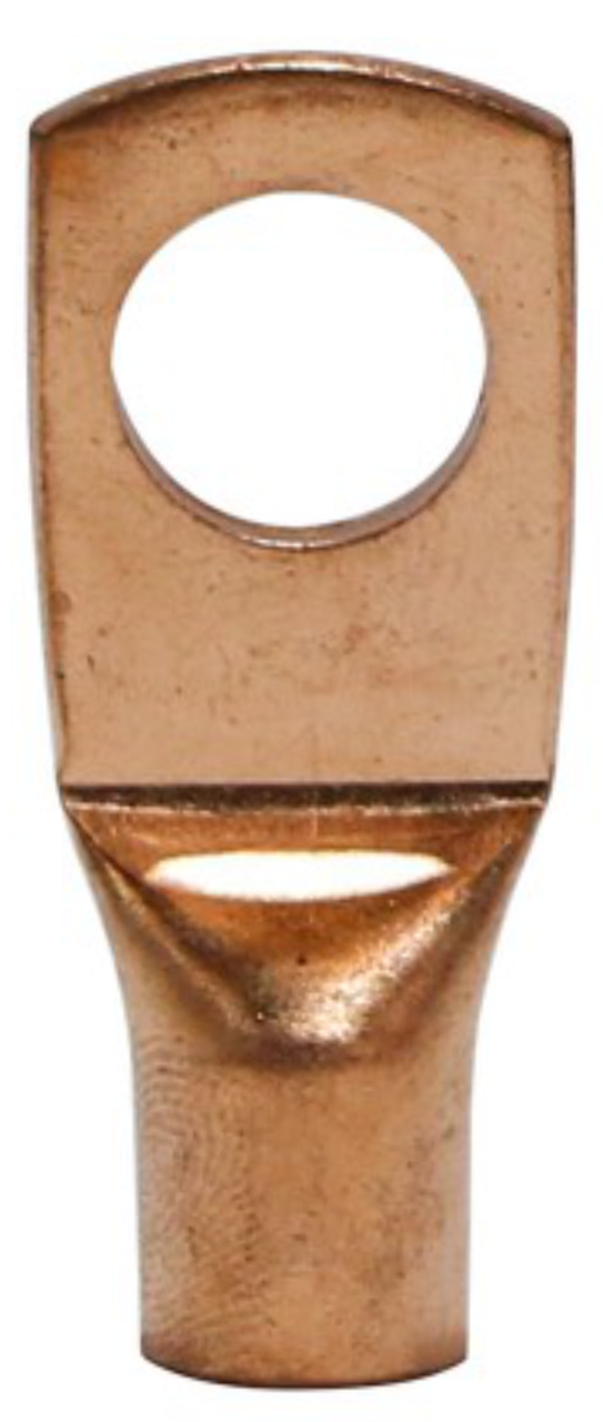 4 Pack Pipemen's Installation Solution 4 Gauge Copper Ring Tongue Terminal 5/16" IS-PTRC-4-10