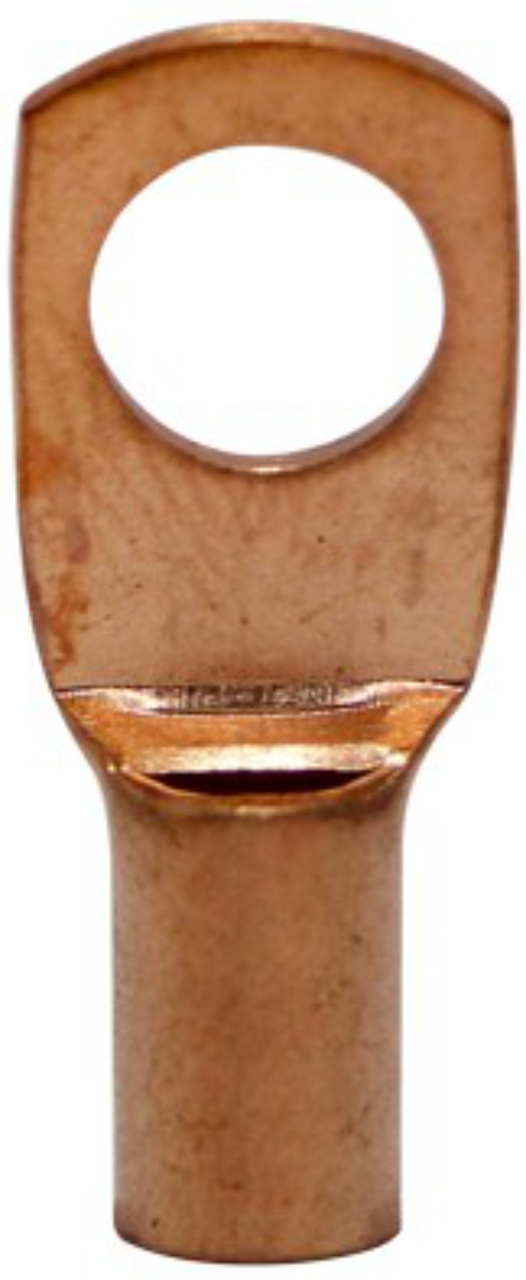 Pipemen's Installation Solution 8 Gauge Copper Ring Tongue Terminal 1/4" IS-PTRC-8-8