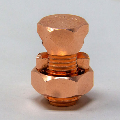 BEST CONNECTIONS 10 Pcs High Strength Copper Split Bolt Connectors 4 Gauge to 8 Gauge Solid Wire