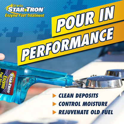 StarBrite 2 Pack Star Tron Enzyme Fuel Treatment SEF Gasoline Formula - 1 oz Treats 6 Gallons - 32 Oz.