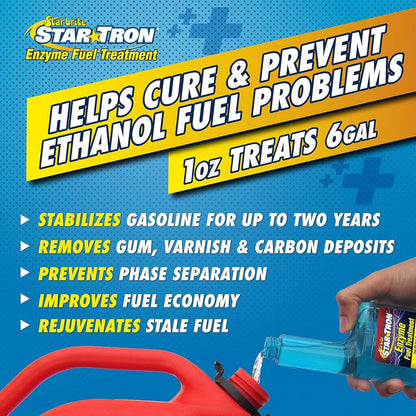 2-Pack Star Tron SEF Gasoline Additive 8oz Classic Gas Formula Star Brite 14308