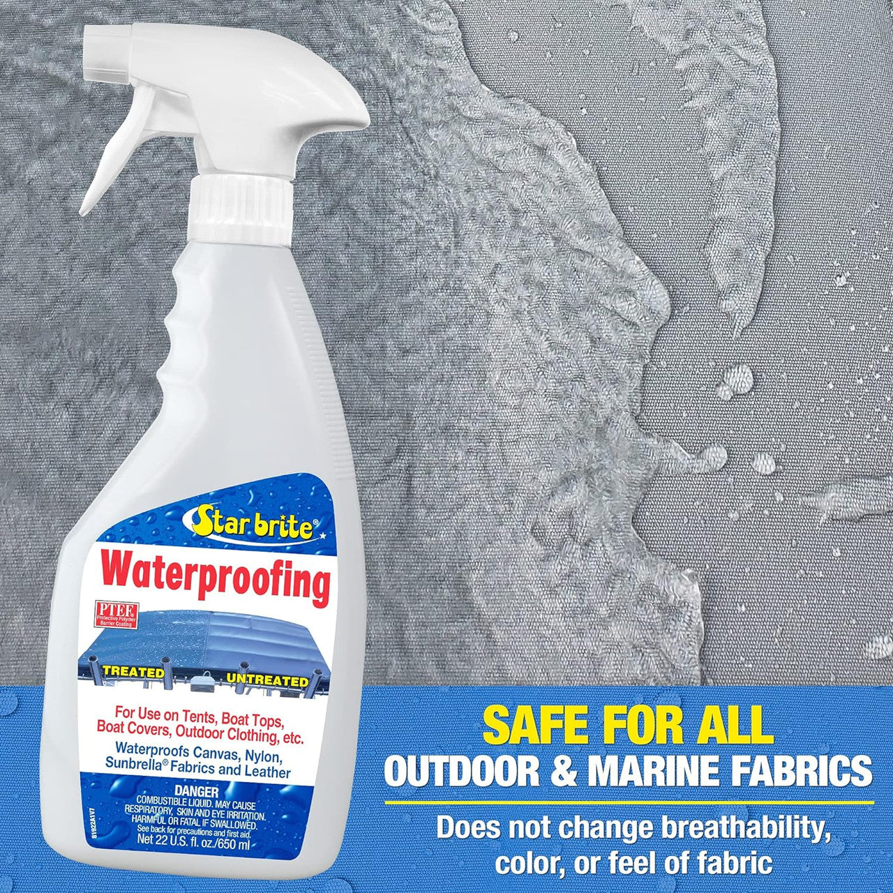StarBrite Waterproofing Fabric Treatment w/ PTEF 22oz. Spray Bottle Case of 6