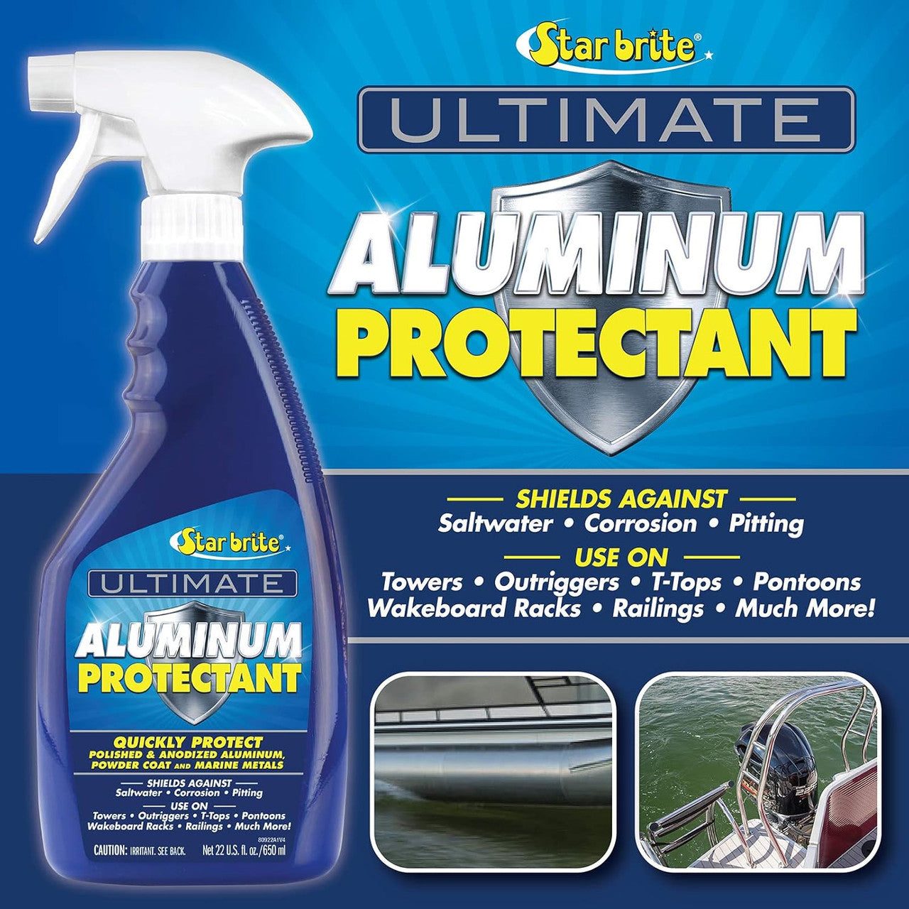 Star Brite Ultimate Aluminum Protectant 22oz 080922 Towers Outriggers Pontoon